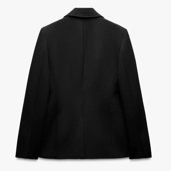 ZARA FITTED BLAZER WITH SHOULDER PADS ZW COLLECTION - Picture 4 of 4
